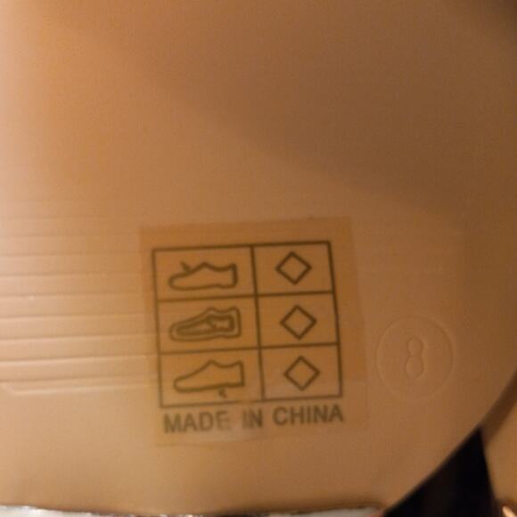 NIB Mei Oi Nude Clear Heel High Heels Sz 8 Steampunk Fetish Glam Cosplay Unique - Picture 8 of 9